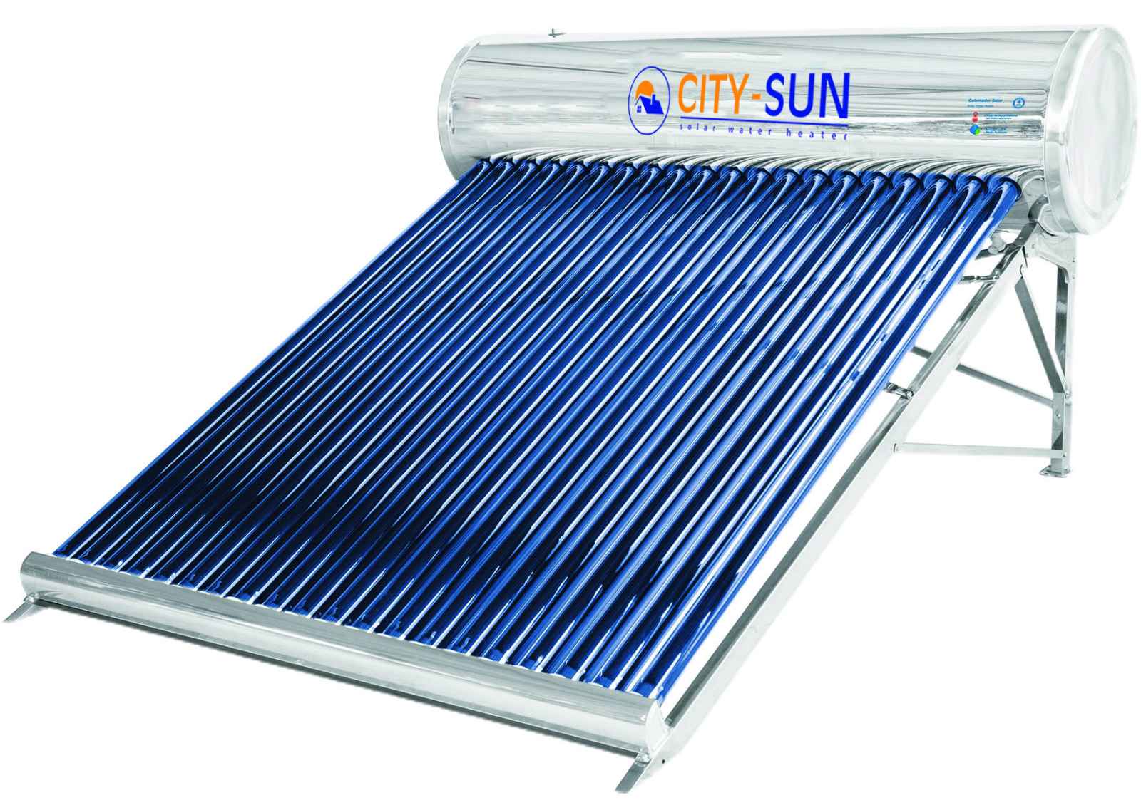 Solar Water Heater ,Stainless Steel,15 Tubes ,200Litres